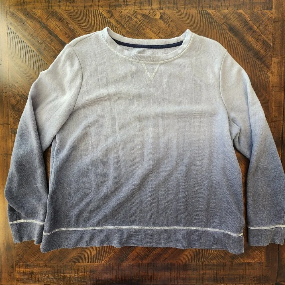 Kim Rogers Purple Ombre Long Sleeve Crew Neck Sweatshirt | Large - Picture 7 of 7